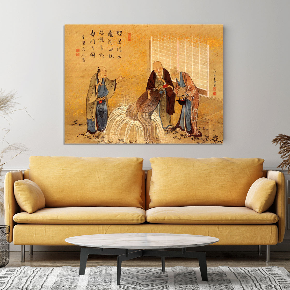 The thouthand years turtle by Hokusai Canvas Print or Poster - Canvas Art Rocks - 4