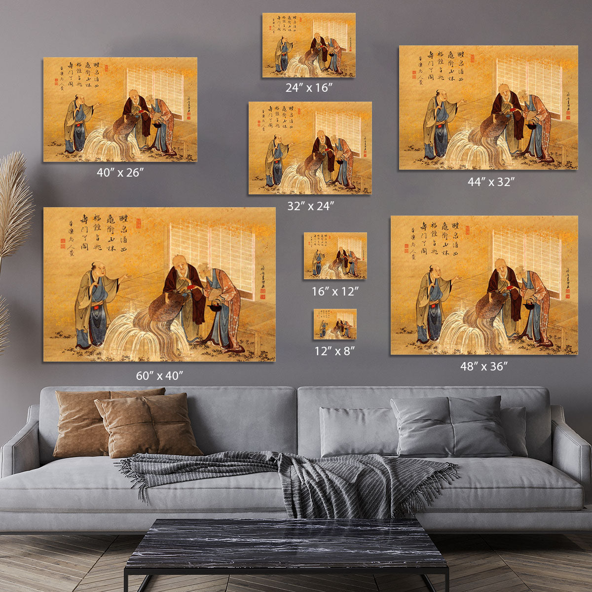 The thouthand years turtle by Hokusai Canvas Print or Poster - Canvas Art Rocks - 7