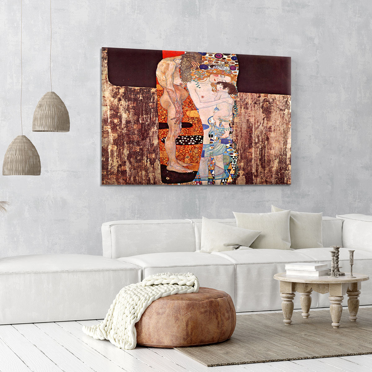 The three ages of a woman by Klimt Canvas Print or Poster - Canvas Art Rocks - 6