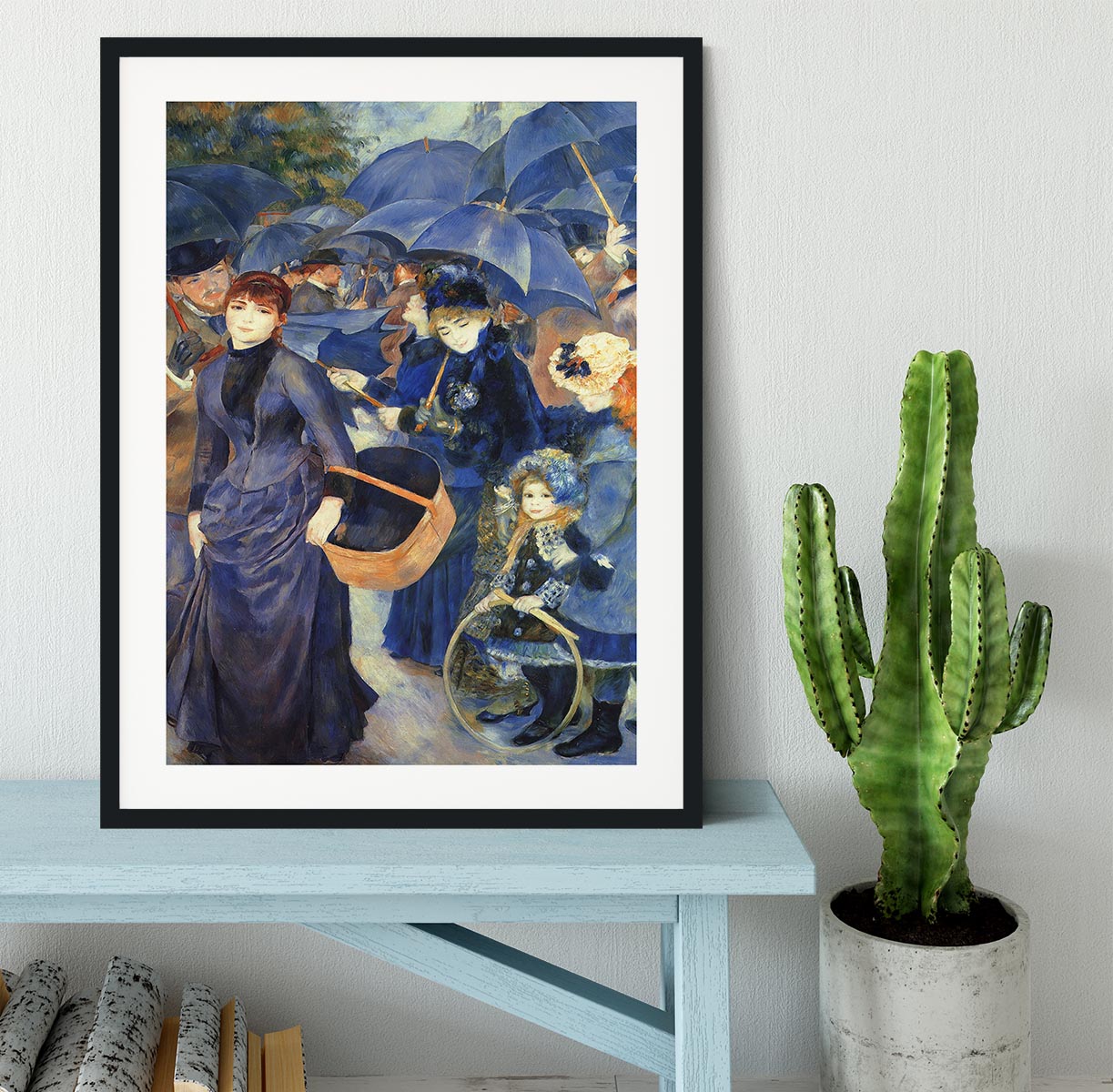 The umbrellas by Renoir Framed Print - Canvas Art Rocks - 1