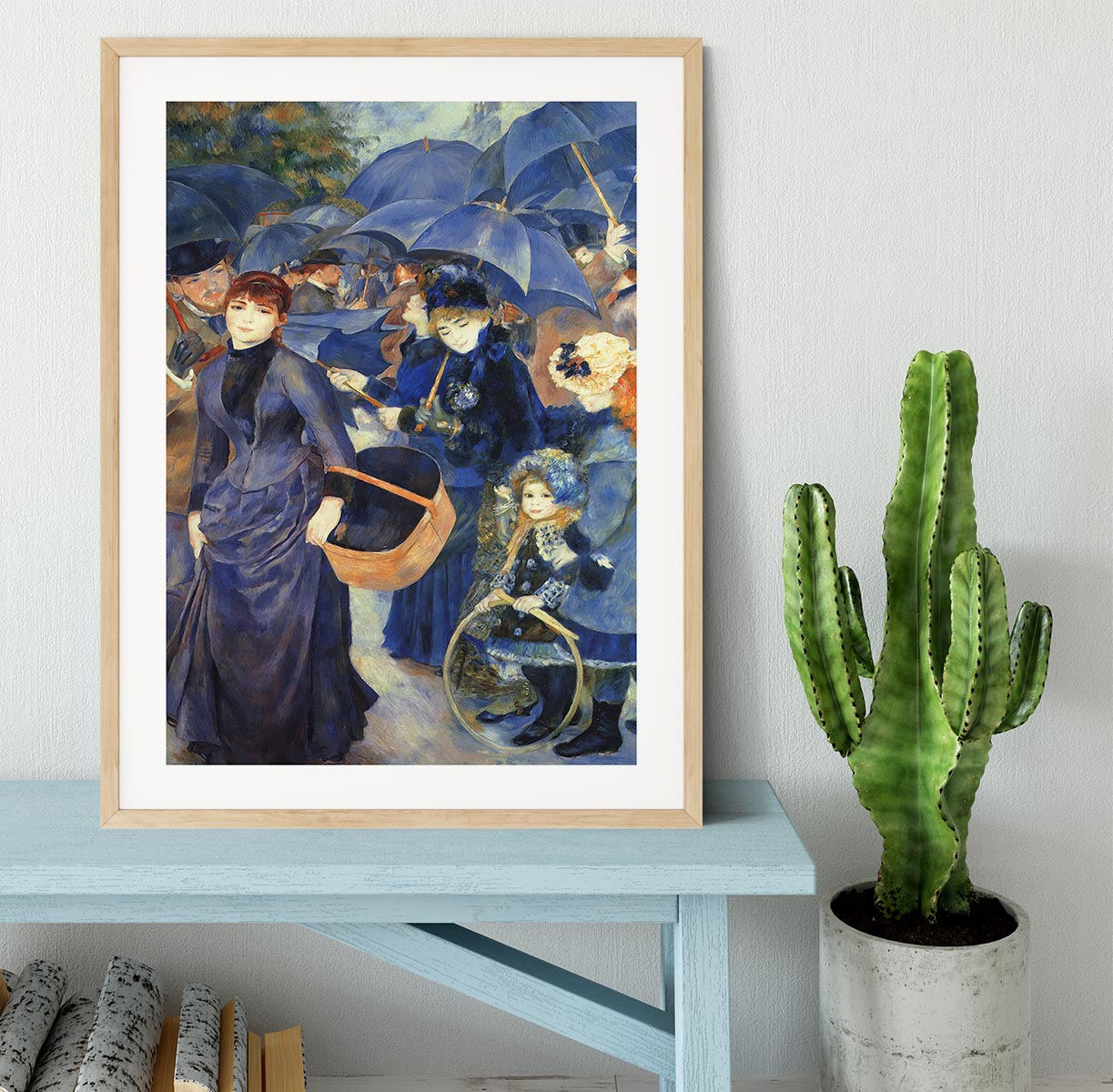 The umbrellas by Renoir Framed Print - Canvas Art Rocks - 3