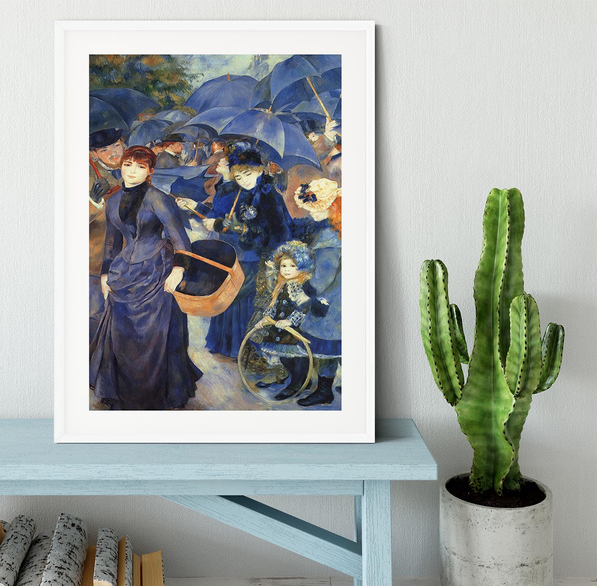 The umbrellas by Renoir Framed Print - Canvas Art Rocks - 5