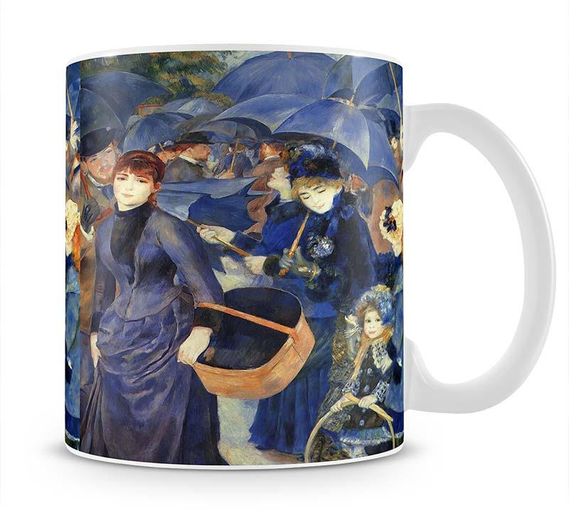 The umbrellas by Renoir Mug - Canvas Art Rocks - 1