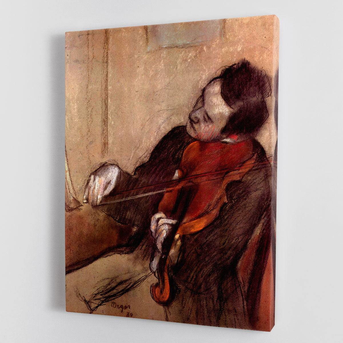 The violinist 1 by Degas Canvas Print or Poster - Canvas Art Rocks - 1