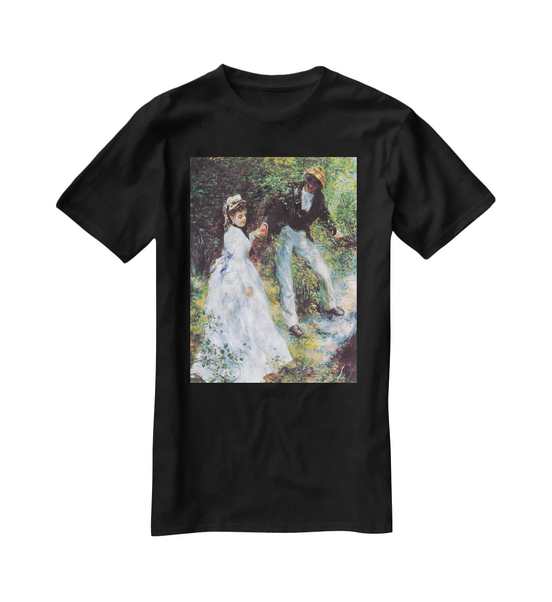 The walk by Renoir T-Shirt - Canvas Art Rocks - 1