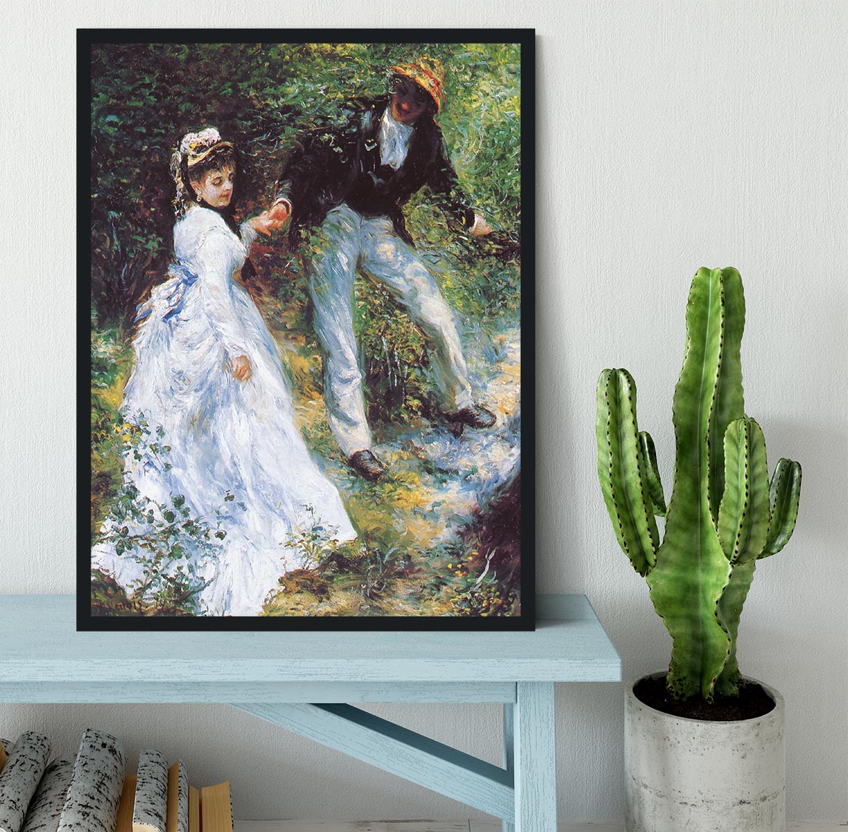 The walk by Renoir Framed Print - Canvas Art Rocks - 2