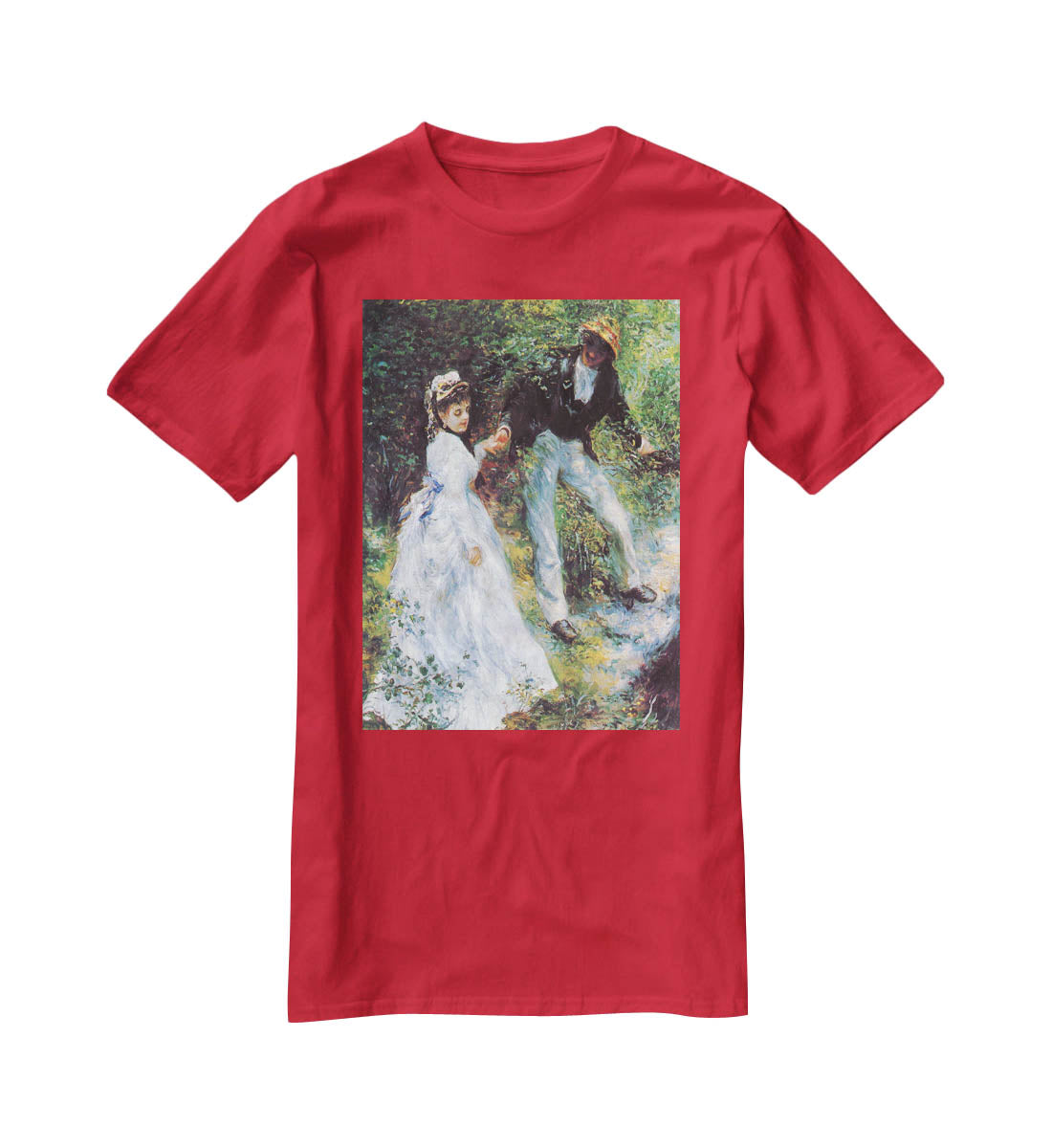 The walk by Renoir T-Shirt - Canvas Art Rocks - 4