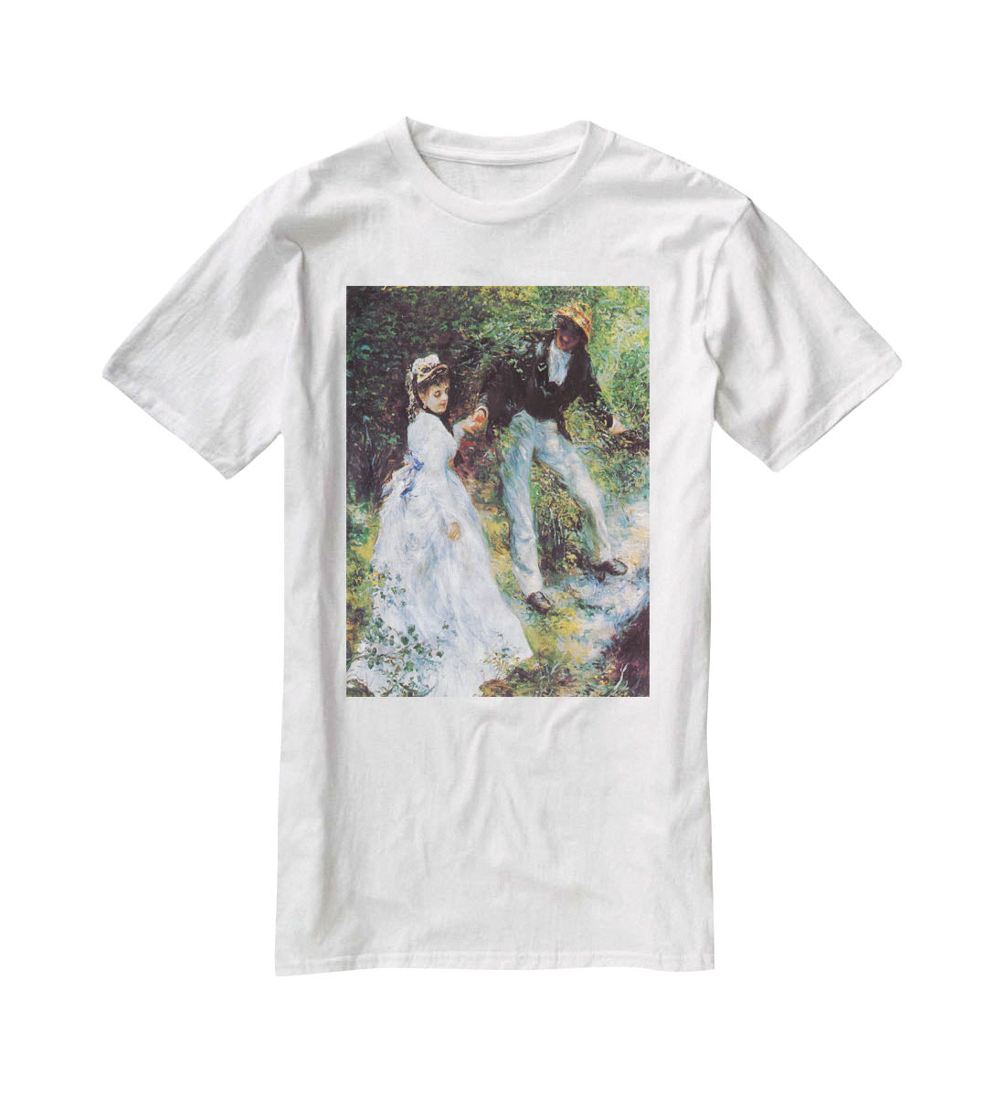 The walk by Renoir T-Shirt - Canvas Art Rocks - 5