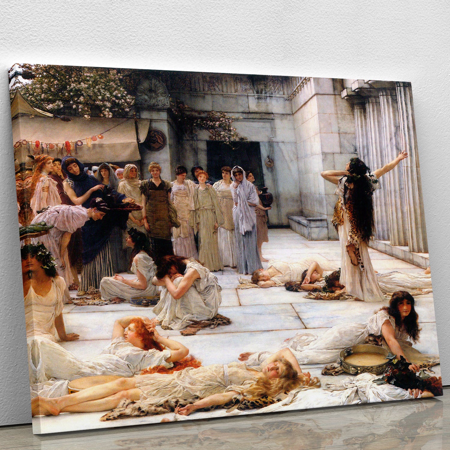 The women of Amphissa detail by Alma Tadema Canvas Print or Poster - Canvas Art Rocks - 1
