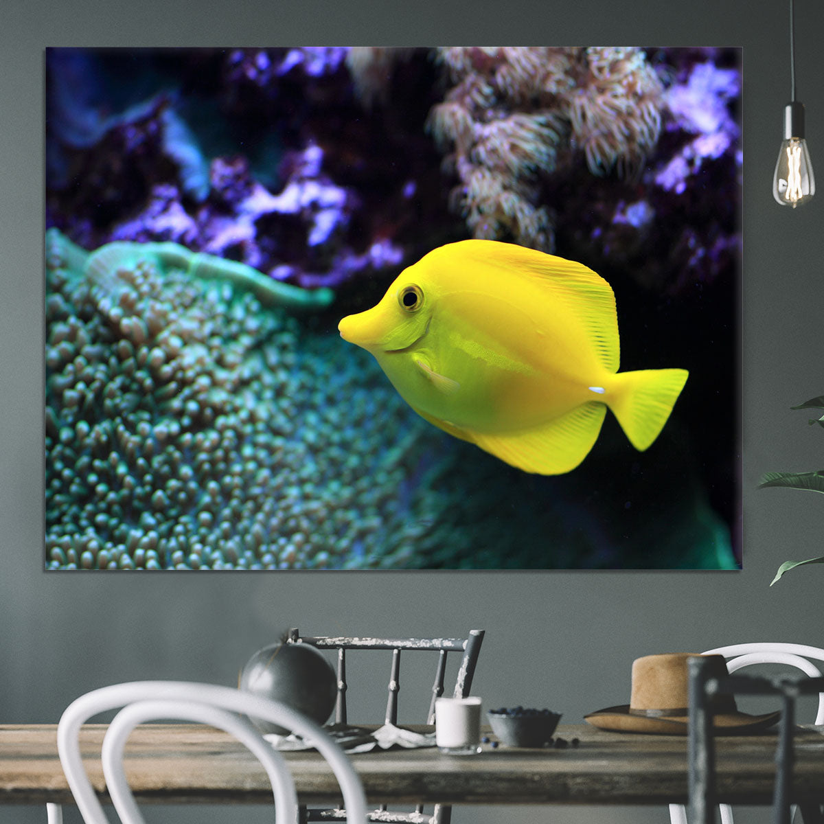 The yellow fish Canvas Print or Poster - Canvas Art Rocks - 3