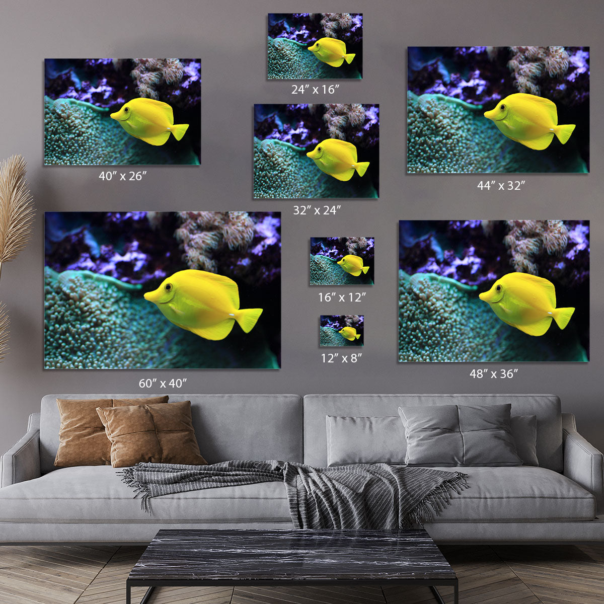 The yellow fish Canvas Print or Poster - Canvas Art Rocks - 7