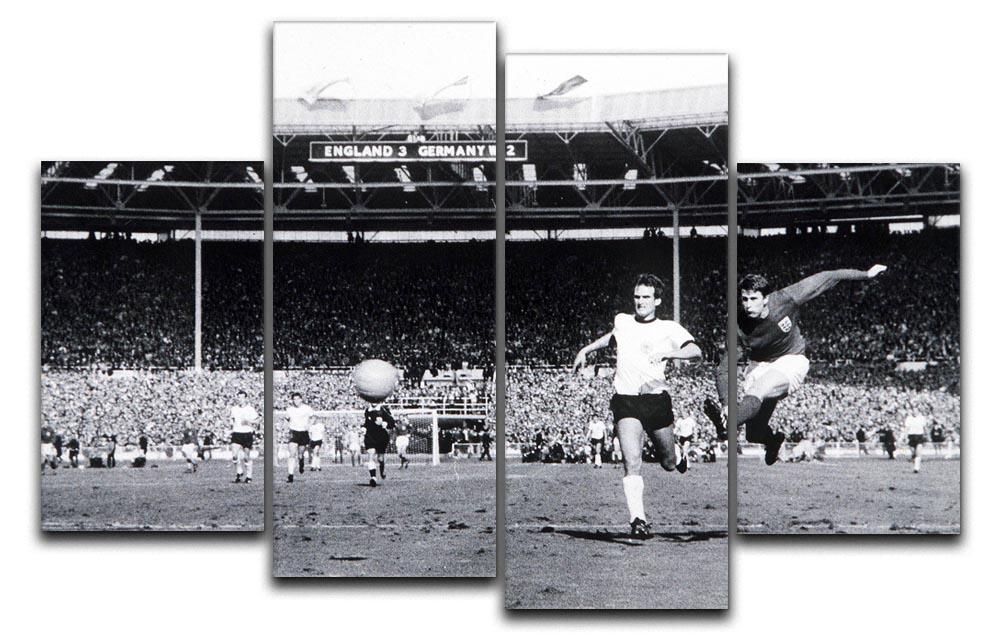 They think its all over Geoff Hurst Goal 4 Split Panel Canvas  - Canvas Art Rocks - 1