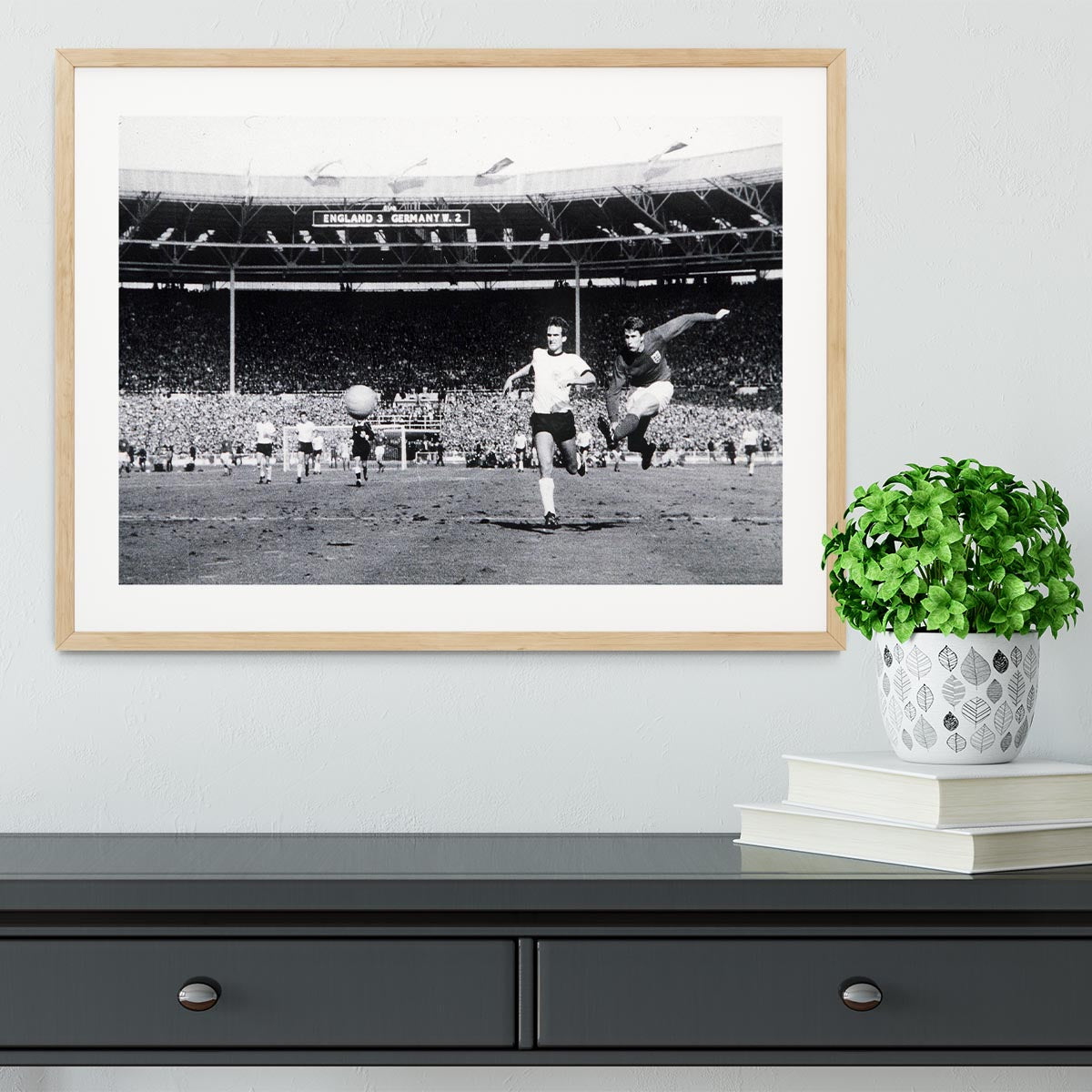 They think its all over Geoff Hurst Goal Framed Print - Canvas Art Rocks - 3