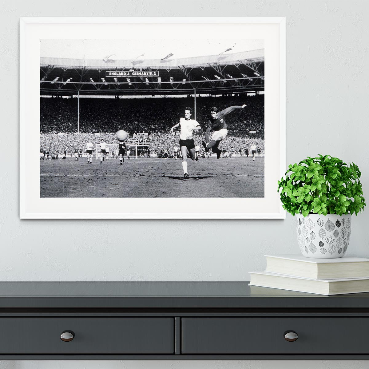 They think its all over Geoff Hurst Goal Framed Print - Canvas Art Rocks - 5