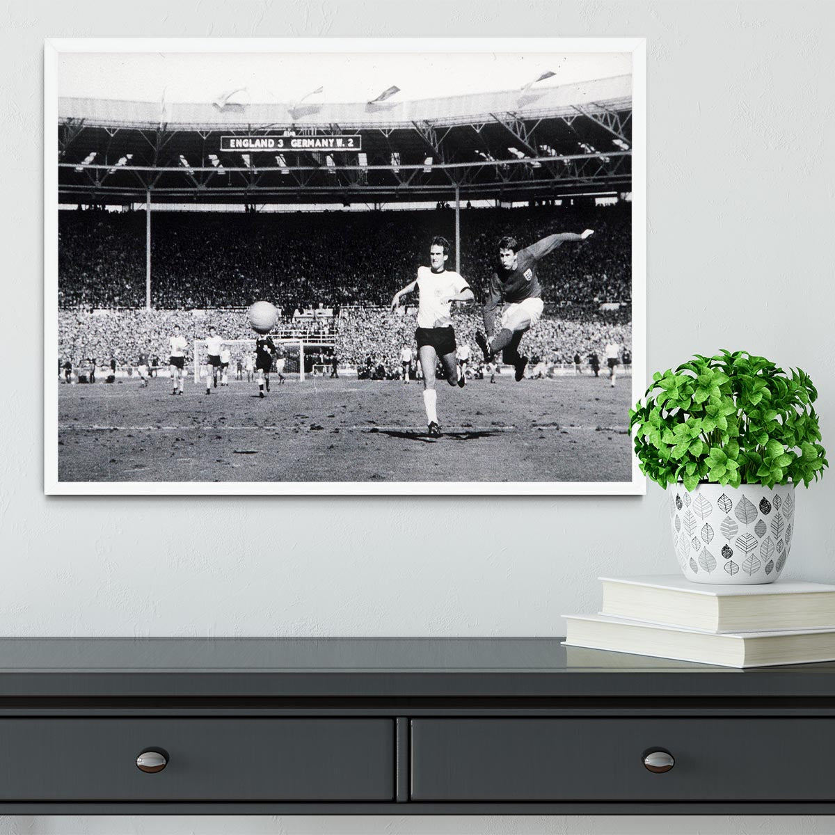 They think its all over Geoff Hurst Goal Framed Print - Canvas Art Rocks -6
