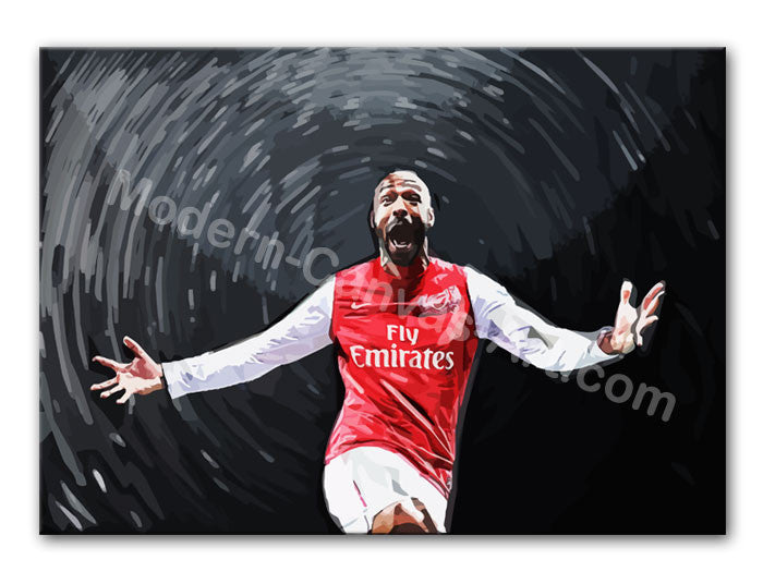 Thierry Henry Print - Canvas Art Rocks - 1