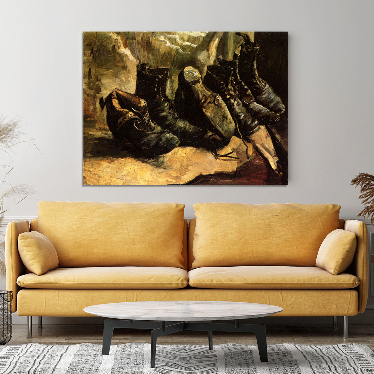 Three Pairs of Shoes by Van Gogh Canvas Print or Poster - Canvas Art Rocks - 4