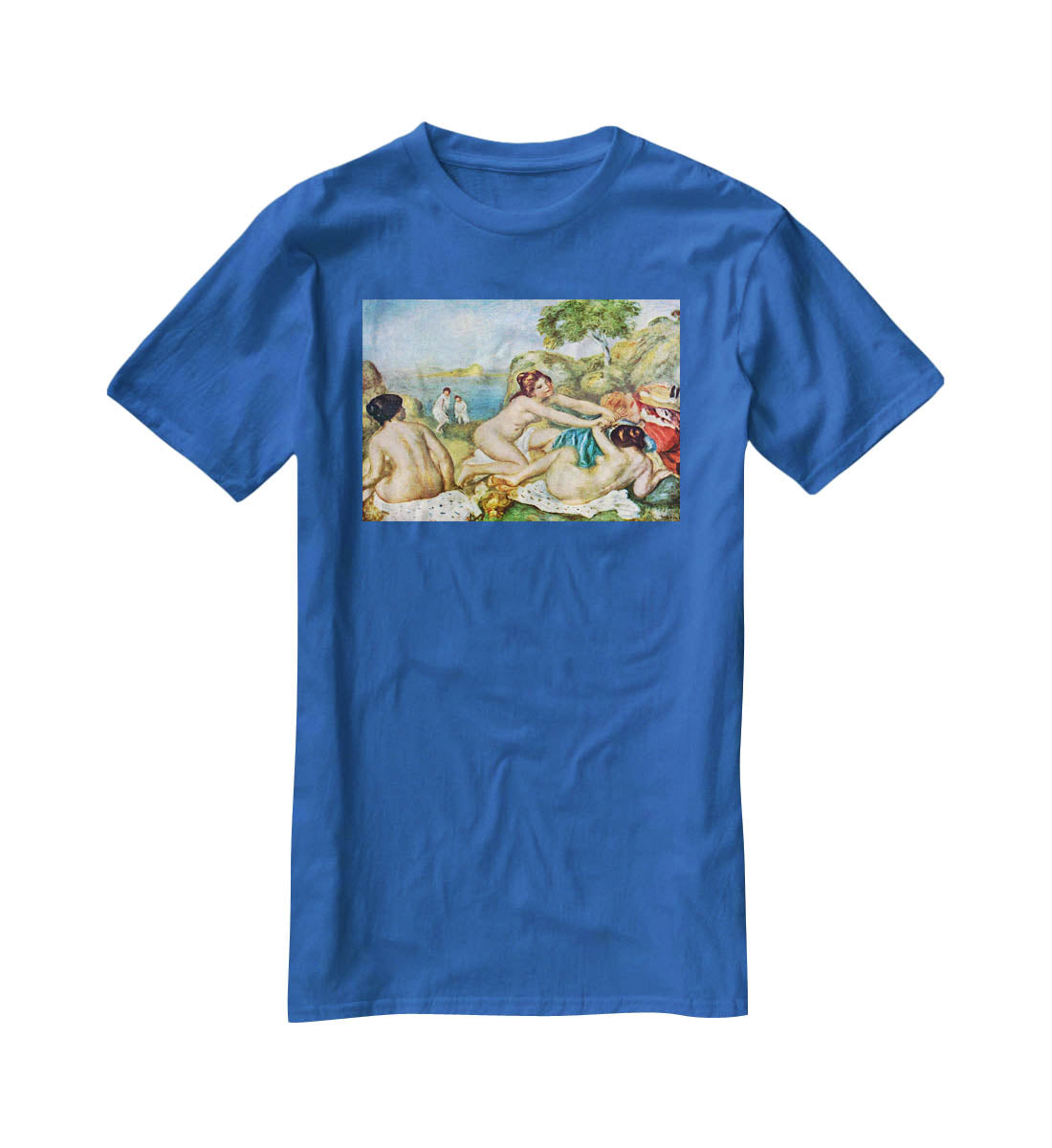 Three bathing girls with crab by Renoir T-Shirt - Canvas Art Rocks - 2