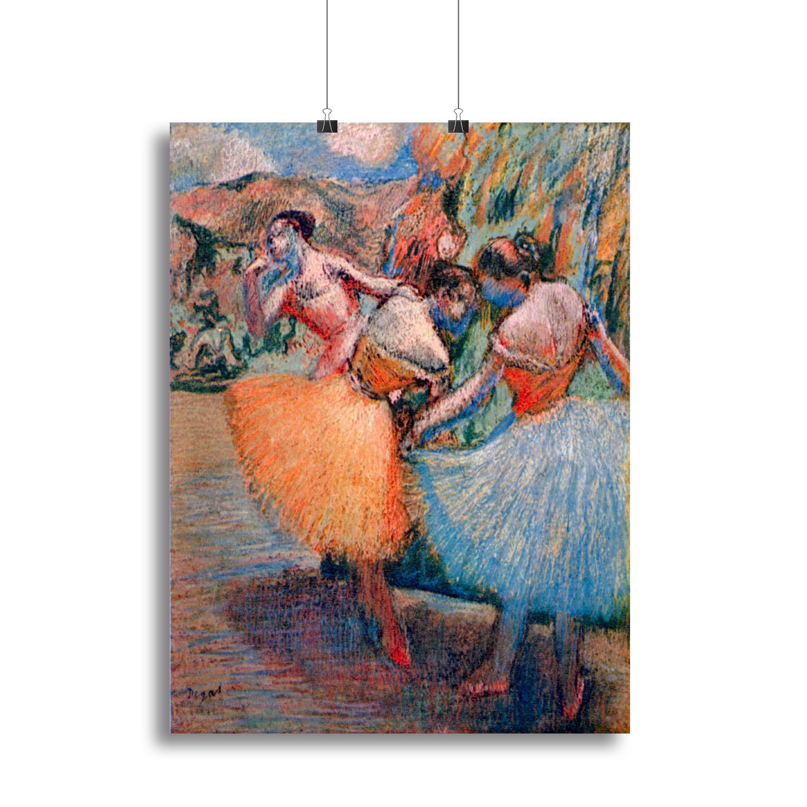 Three dancers 1 by Degas Canvas Print or Poster - Canvas Art Rocks - 2