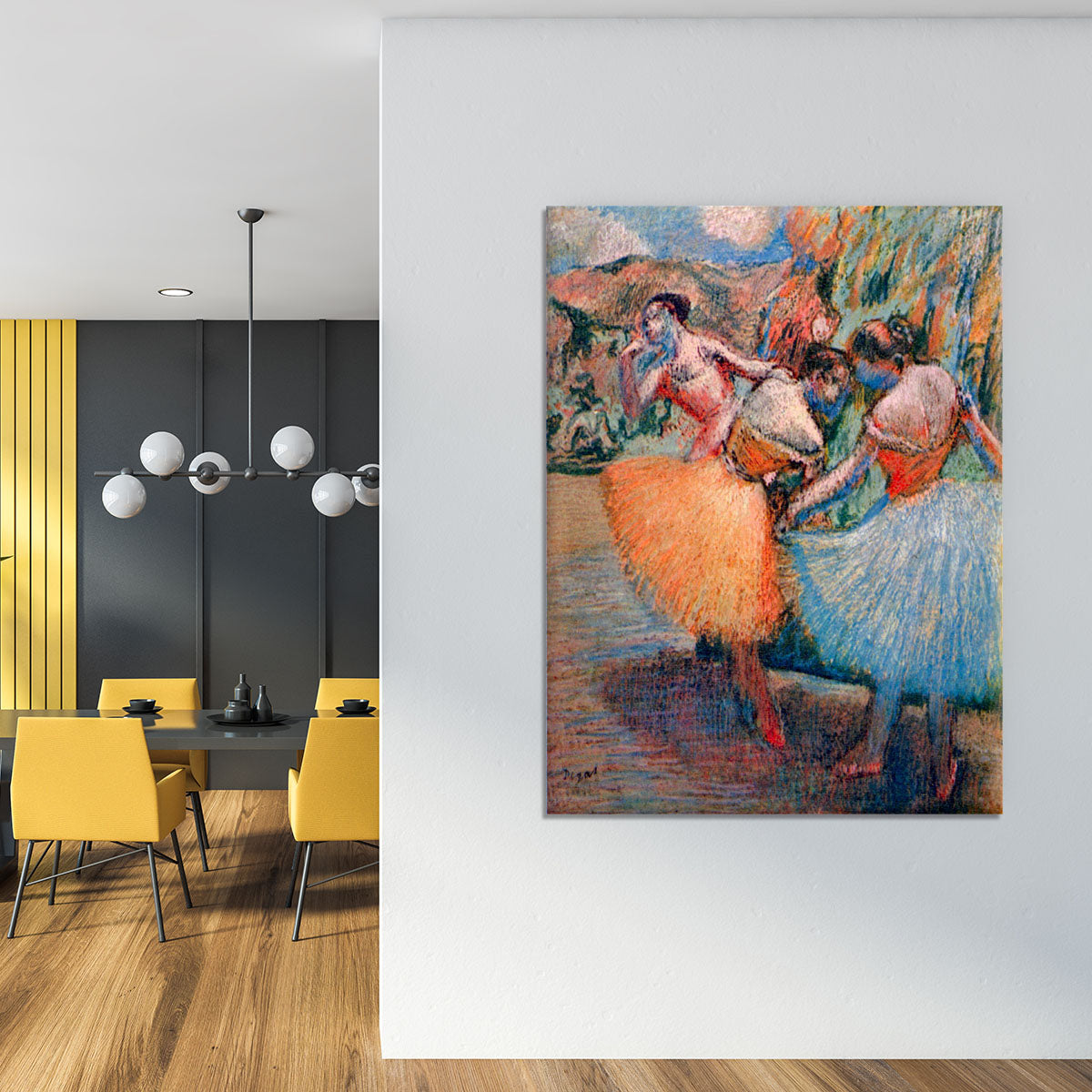 Three dancers 1 by Degas Canvas Print or Poster - Canvas Art Rocks - 4