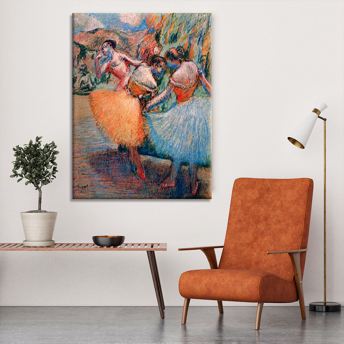 Three dancers 1 by Degas Canvas Print or Poster - Canvas Art Rocks - 6