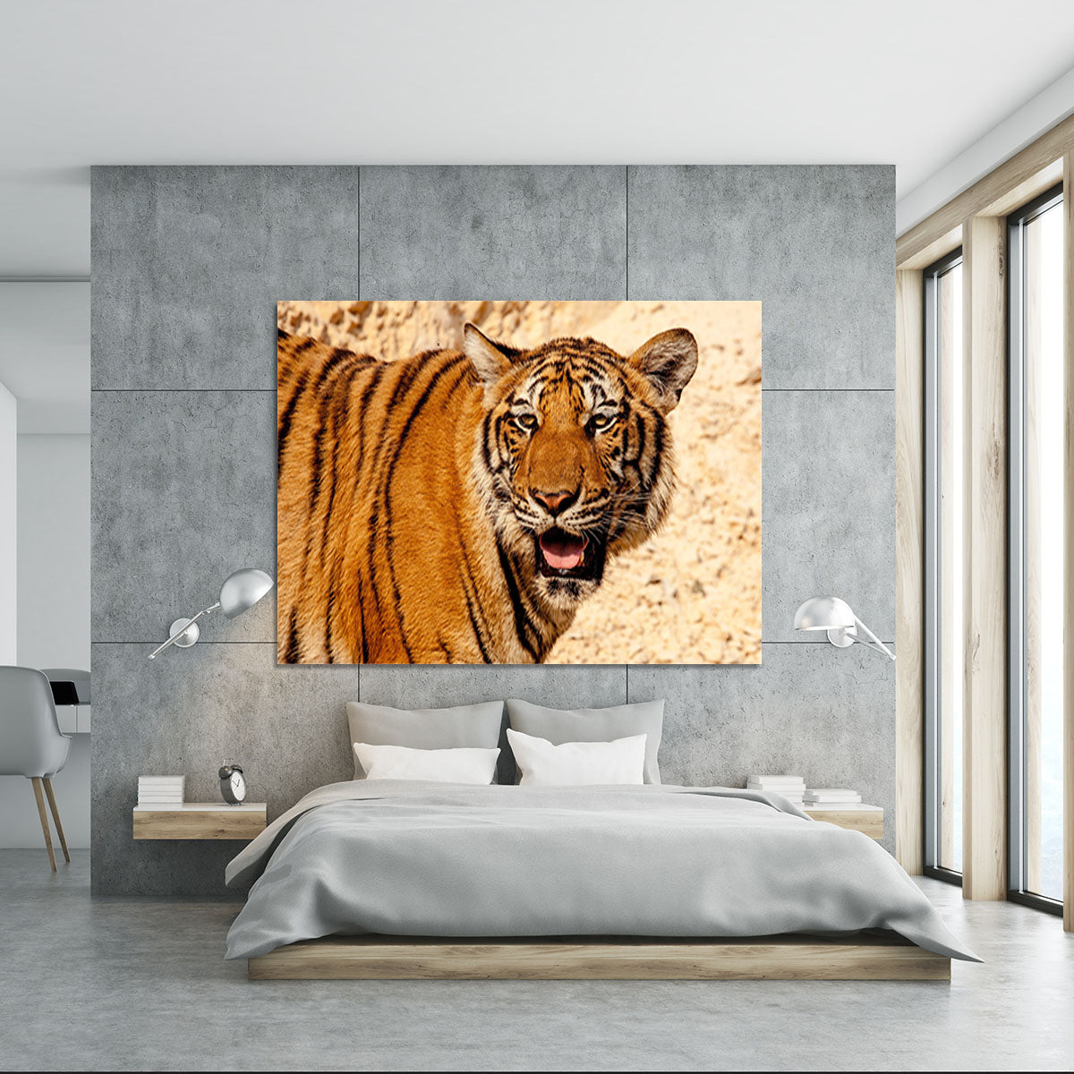 Tiger In The Heat Canvas Print or Poster - Canvas Art Rocks - 5