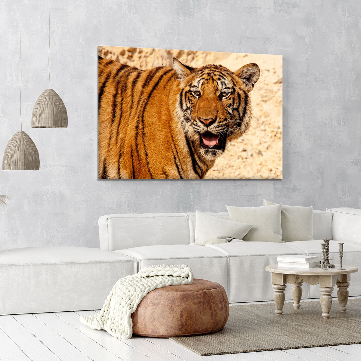 Tiger In The Heat Canvas Print or Poster - Canvas Art Rocks - 6