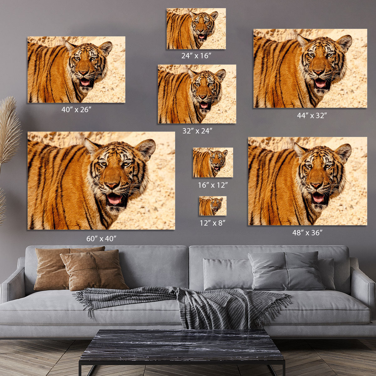 Tiger In The Heat Canvas Print or Poster - Canvas Art Rocks - 7