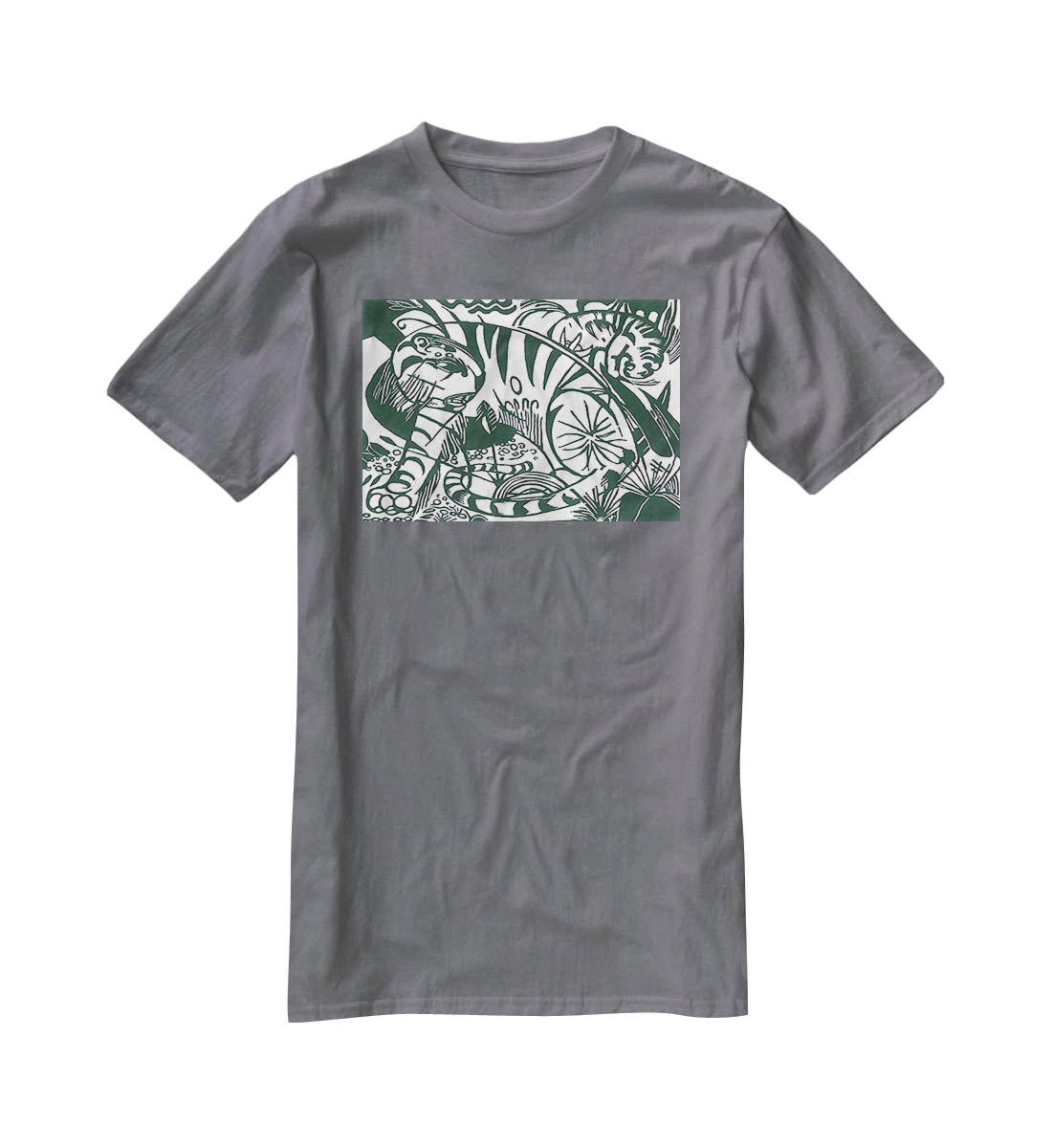 Tiger by Franz Marc T-Shirt - Canvas Art Rocks - 3