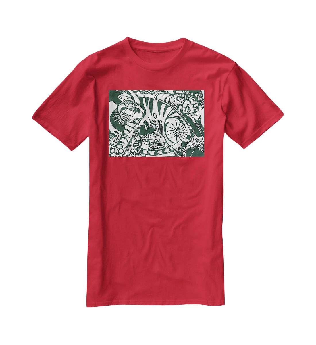 Tiger by Franz Marc T-Shirt - Canvas Art Rocks - 4