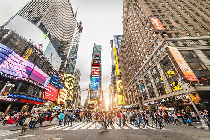 Times Square at sunset Wall Mural Wallpaper