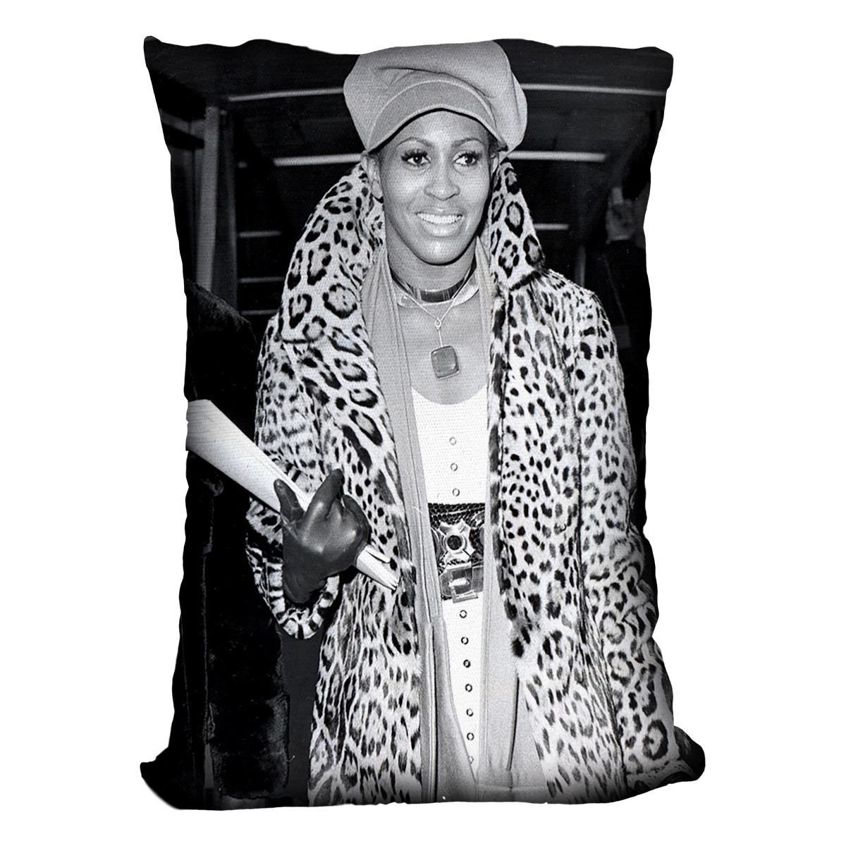 Tina Turner in leopard Cushion