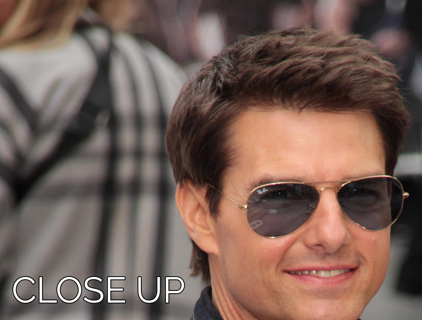 Tom Cruise in sunglasses 3 Split Panel Canvas Print - Canvas Art Rocks - 3