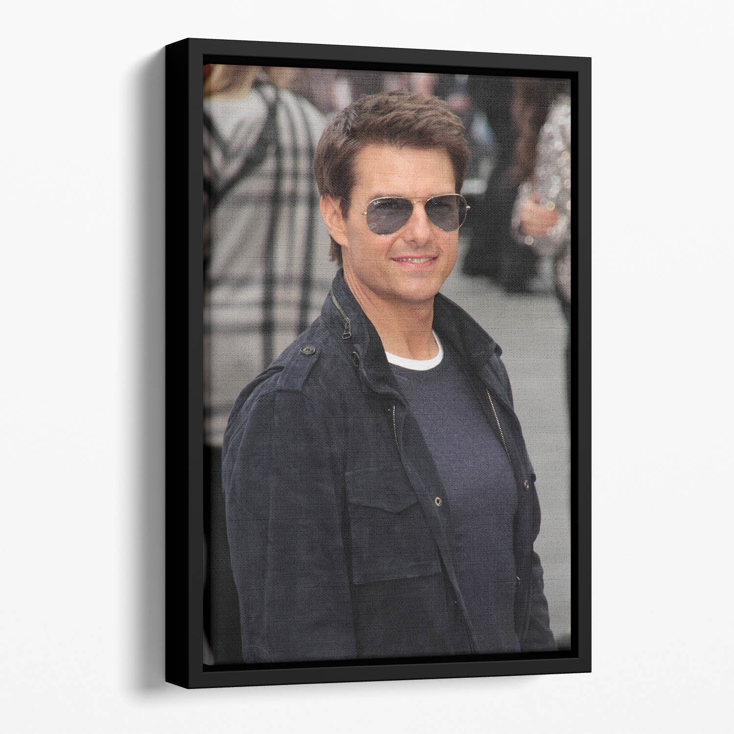 Tom Cruise in sunglasses Floating Framed Canvas
