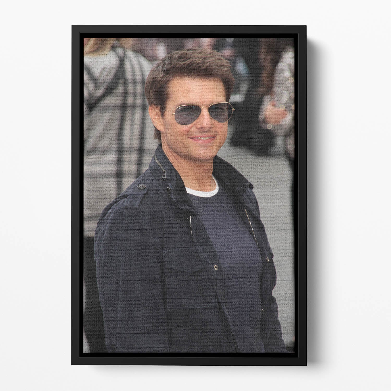 Tom Cruise in sunglasses Floating Framed Canvas