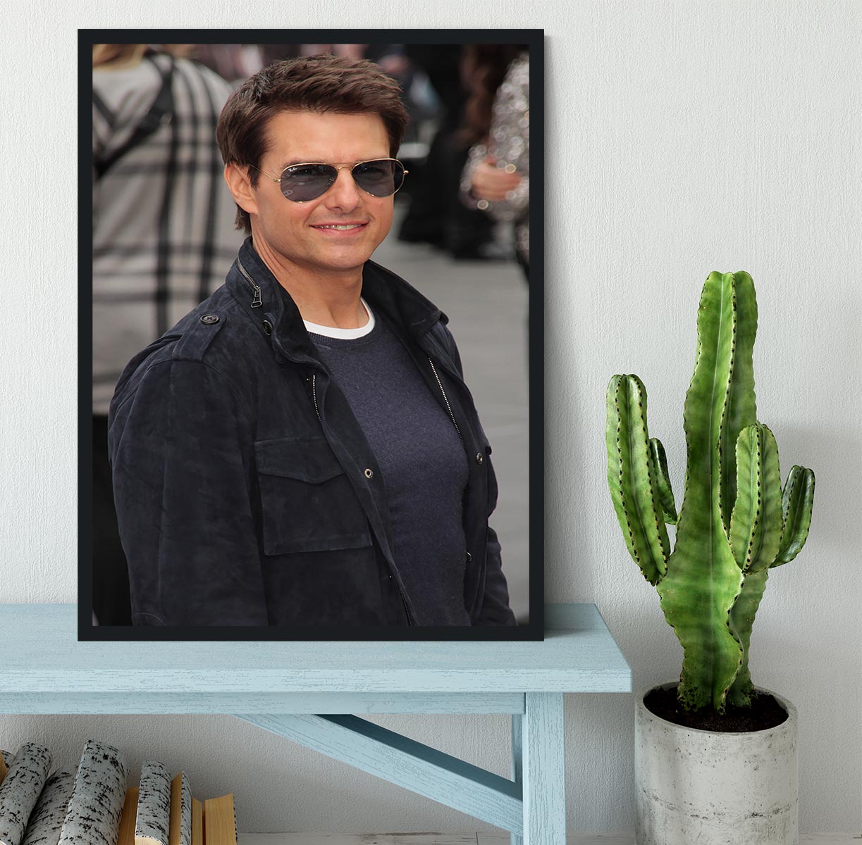 Tom Cruise in sunglasses Framed Print - Canvas Art Rocks - 2