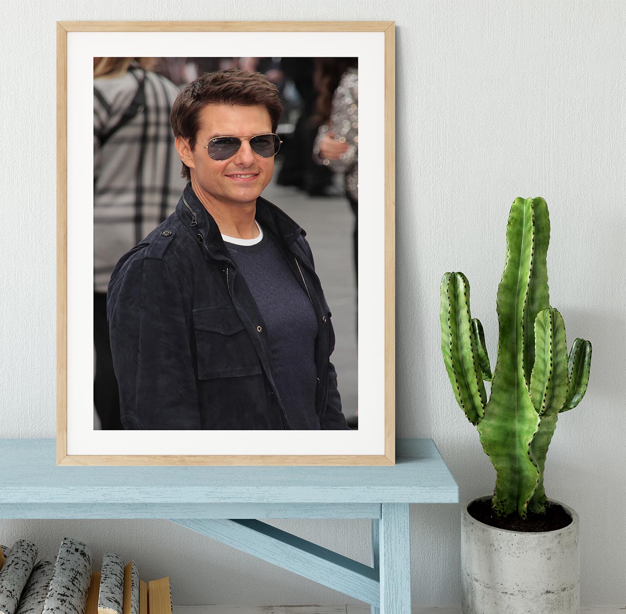 Tom Cruise in sunglasses Framed Print - Canvas Art Rocks - 3
