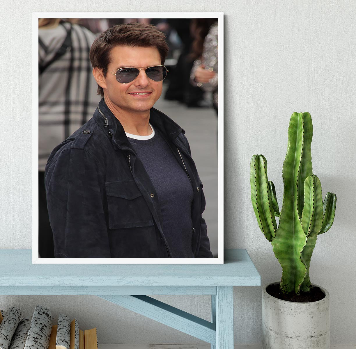 Tom Cruise in sunglasses Framed Print - Canvas Art Rocks -6