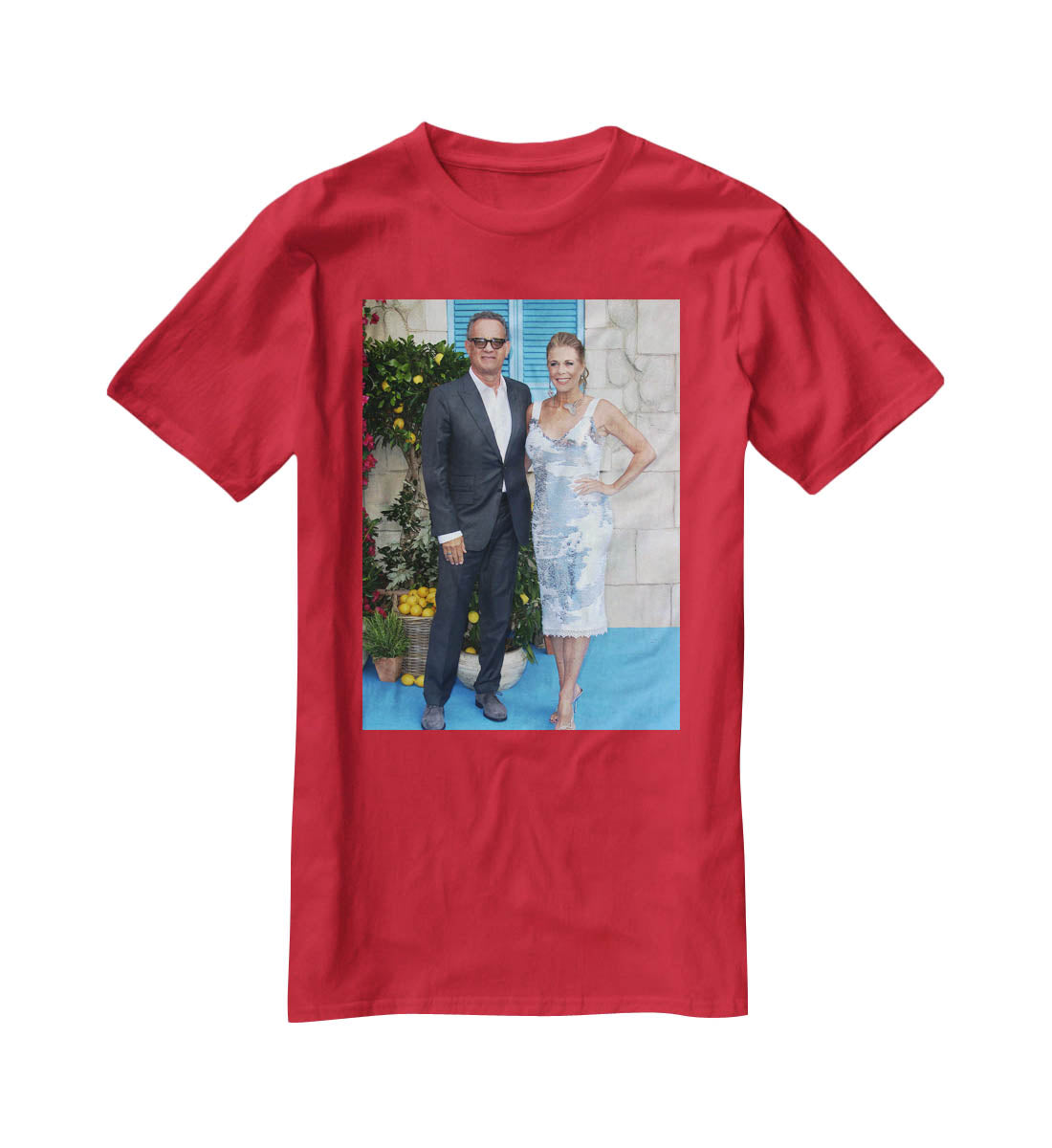 Tom Hanks and Rita Wilson T-Shirt - Canvas Art Rocks - 4
