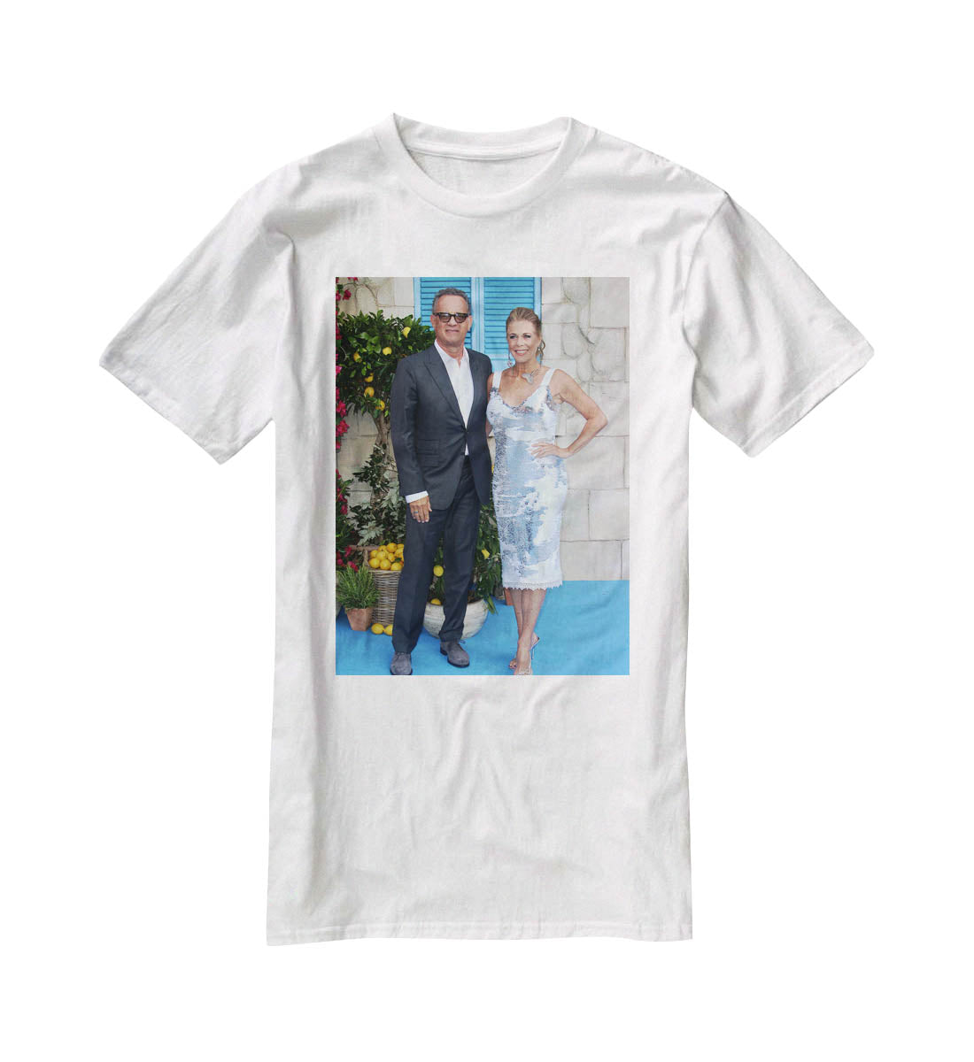 Tom Hanks and Rita Wilson T-Shirt - Canvas Art Rocks - 5