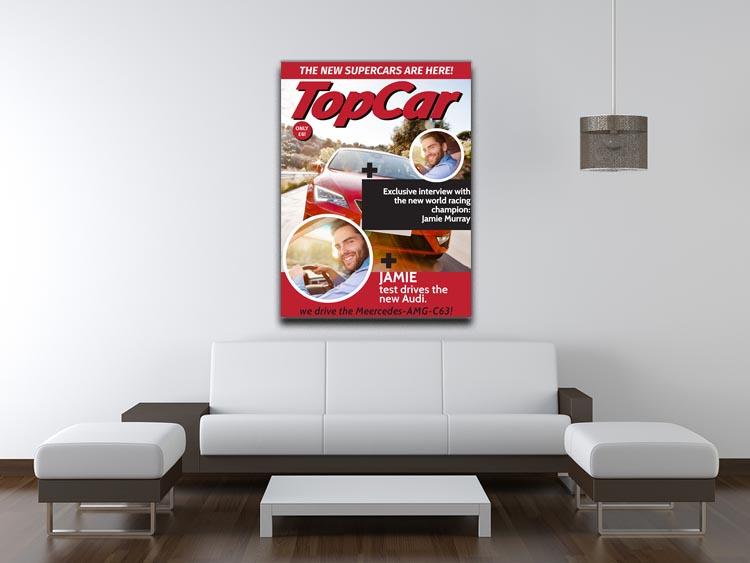 Top Car Magazine Cover Spoof Canvas Print