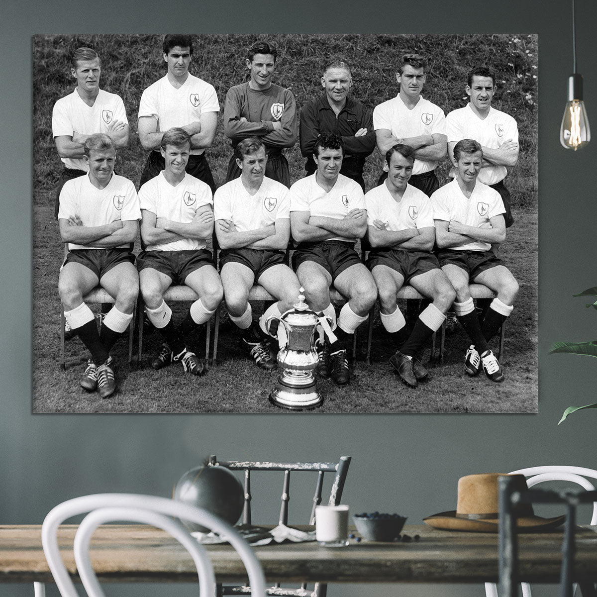 Tottenham Hotspur Team 1962-63 With FA Cup Canvas Print or Poster - Canvas Art Rocks - 3