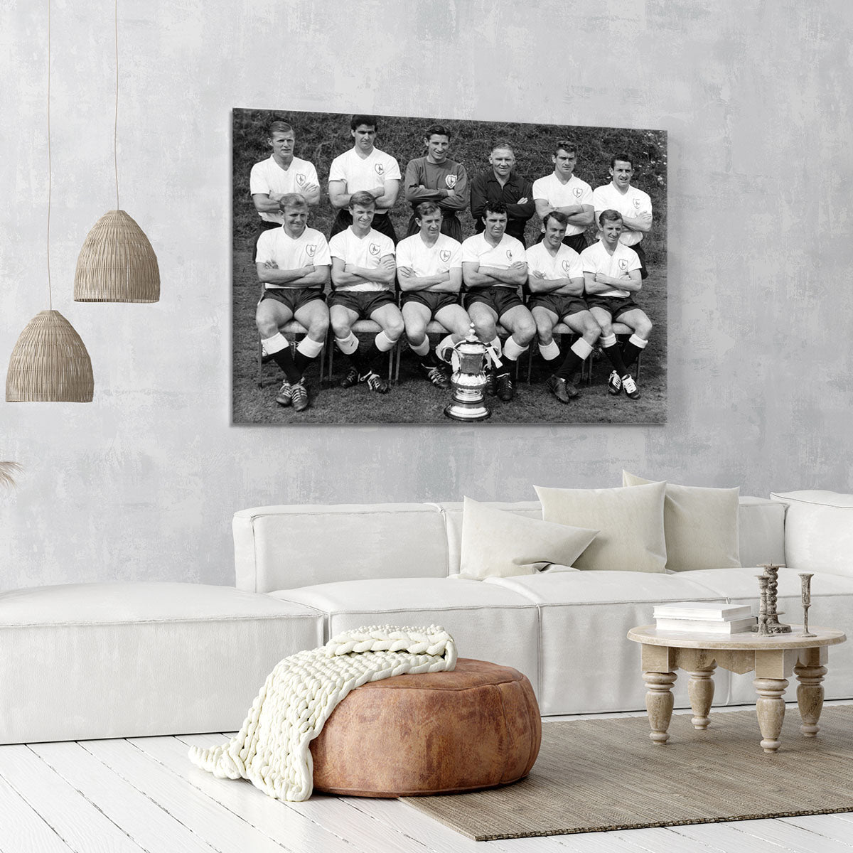 Tottenham Hotspur Team 1962-63 With FA Cup Canvas Print or Poster - Canvas Art Rocks - 6