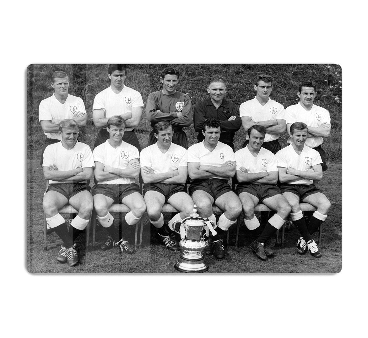 Tottenham Hotspur Team 1962-63 With FA Cup Acrylic Block - Canvas Art Rocks - 1
