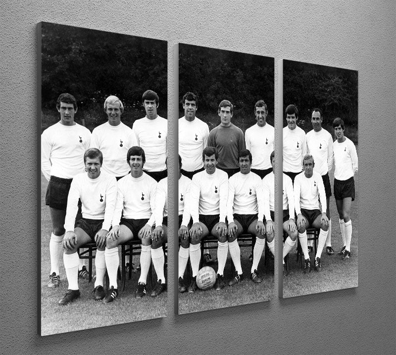Tottenham Hotspur Team Photo 1968-69 Season 3 Split Panel Canvas Print - Canvas Art Rocks - 2