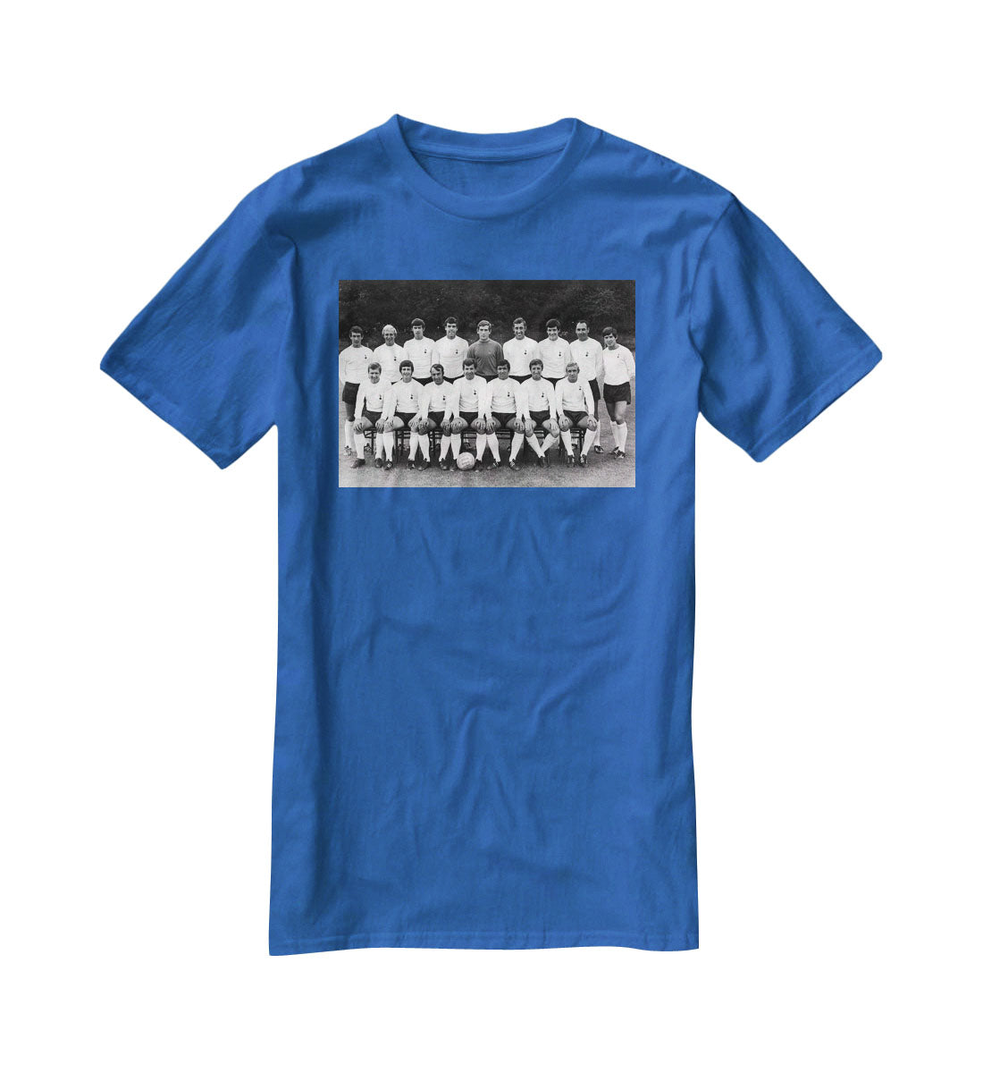 Tottenham Hotspur Team Photo 1968-69 Season T-Shirt - Canvas Art Rocks - 2