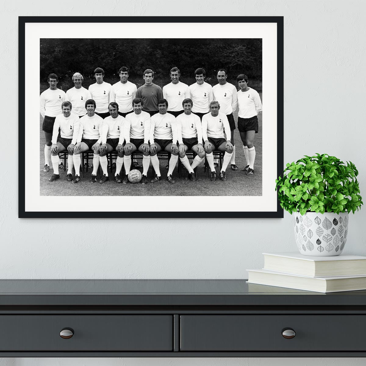 Tottenham Hotspur Team Photo 1968-69 Season Framed Print - Canvas Art Rocks - 1