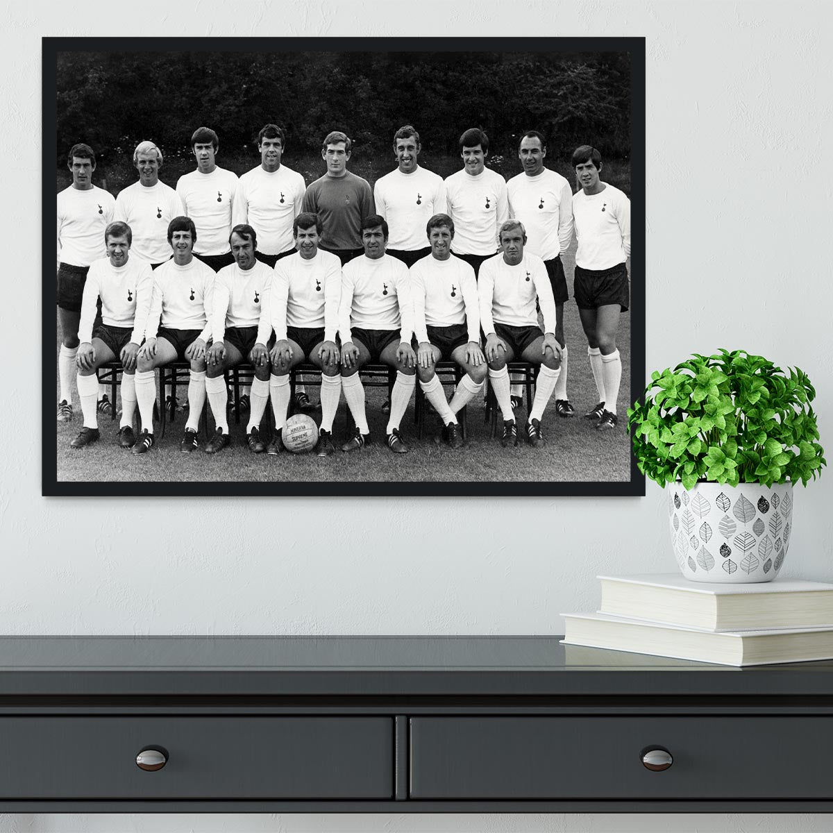 Tottenham Hotspur Team Photo 1968-69 Season Framed Print - Canvas Art Rocks - 2