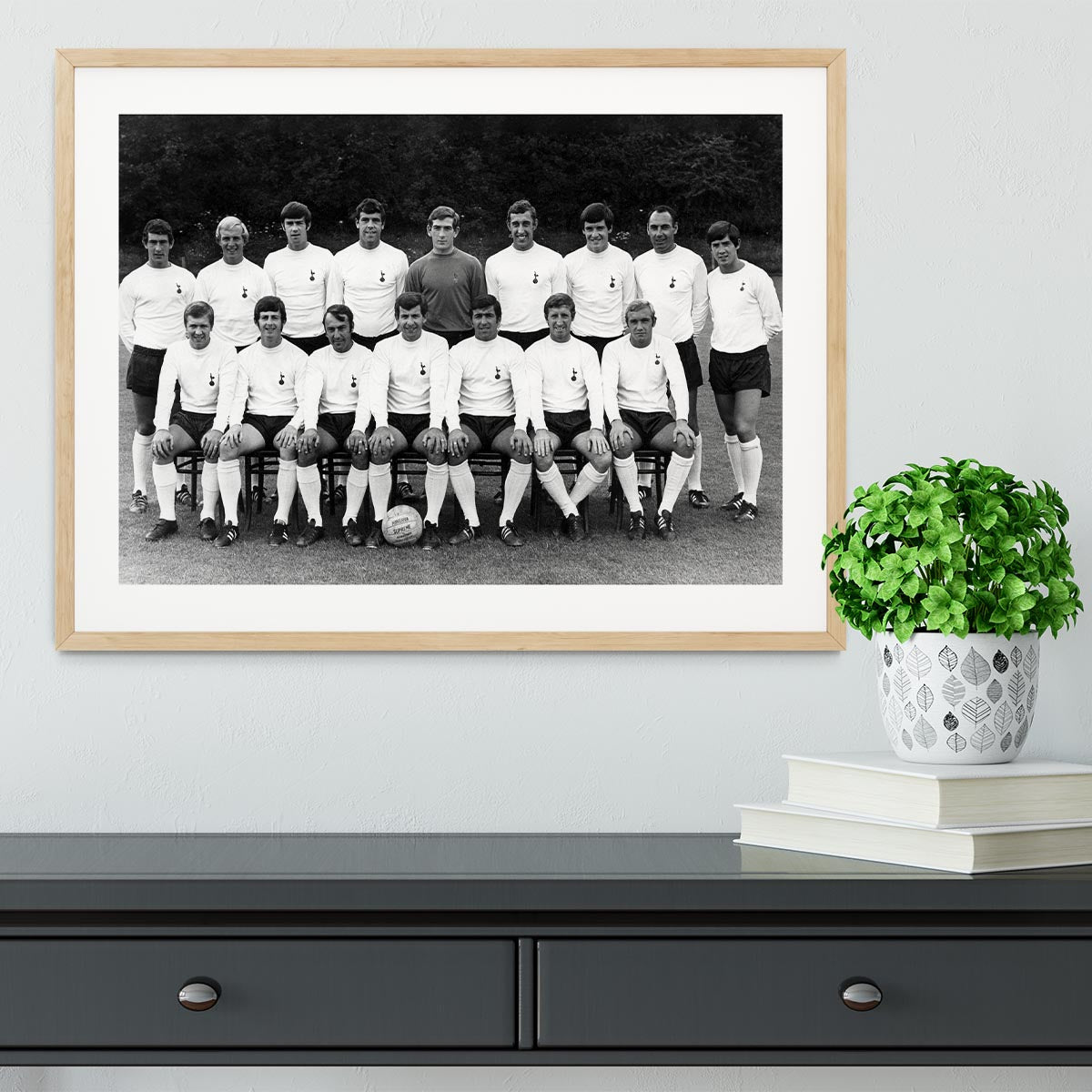 Tottenham Hotspur Team Photo 1968-69 Season Framed Print - Canvas Art Rocks - 3