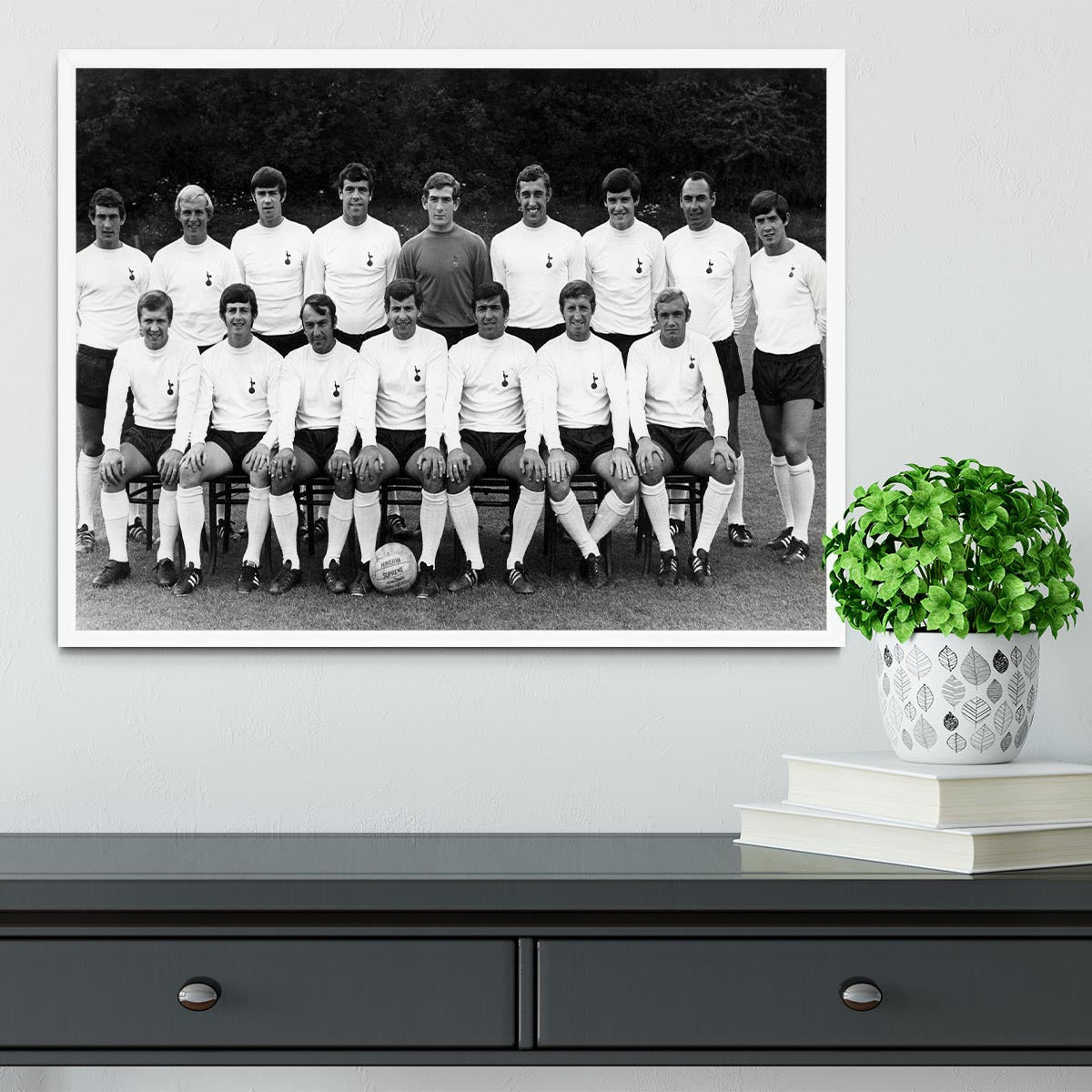 Tottenham Hotspur Team Photo 1968-69 Season Framed Print - Canvas Art Rocks -6